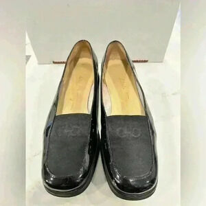 🔥🔥Salvatore Ferragamo Women Gancini Genuine Leather Mesh Loafers Shoes 8